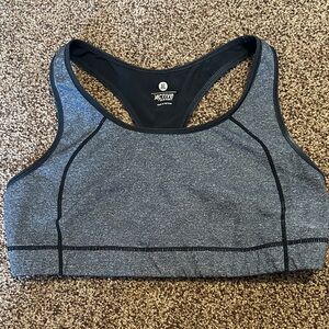 Old Navy Active Heather Gray and Black Sports Bra